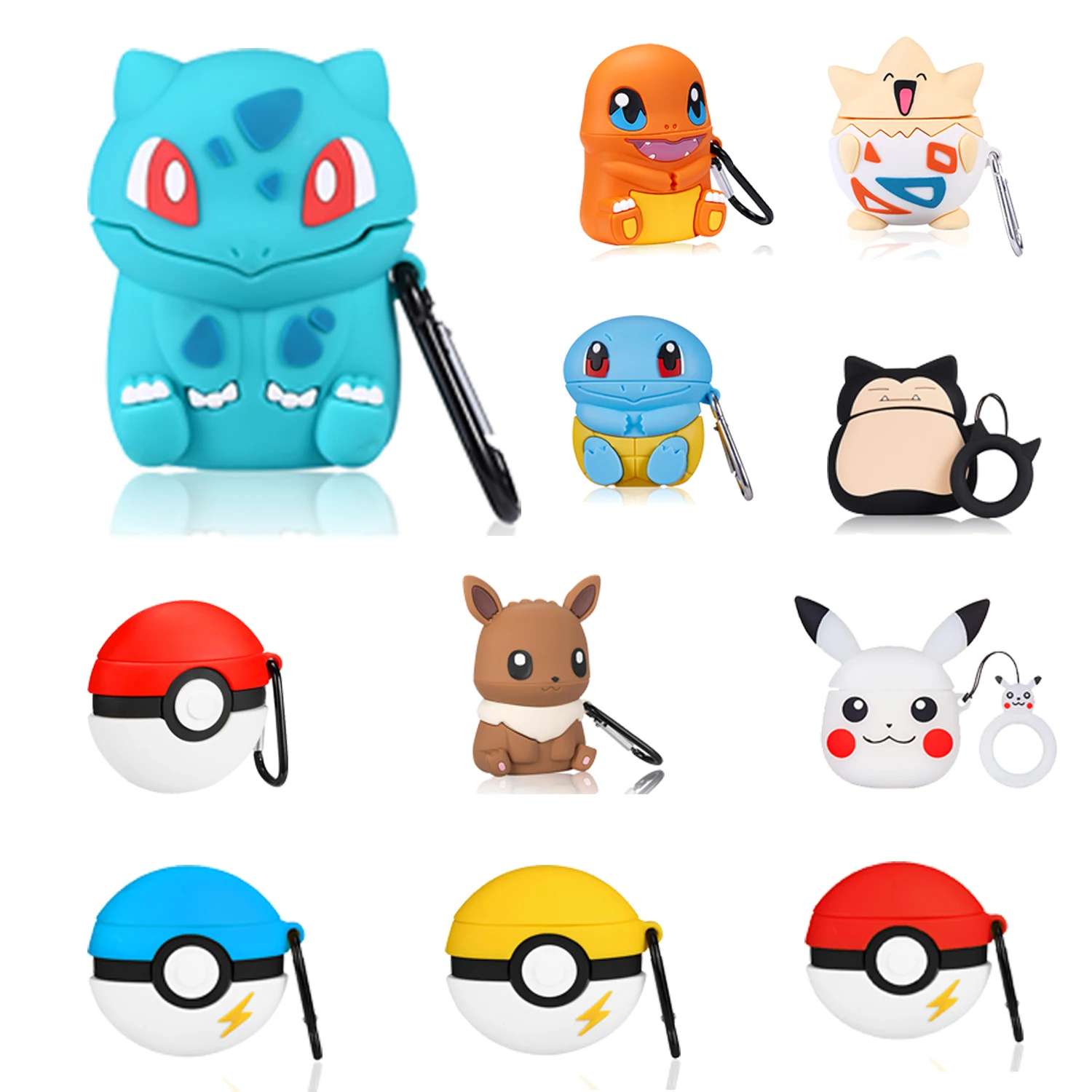 Wholesale Custom Pretty Cute Anime For Cartoon Pokemon for Airpods Case Cover For Airpod 1/2
