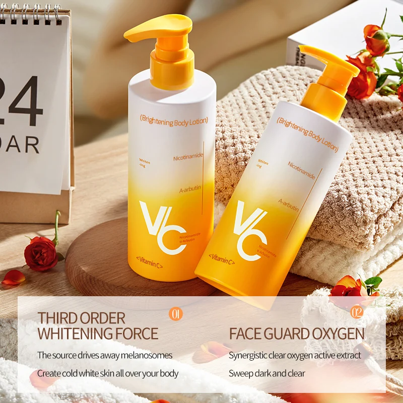 Wholesale Cream Body Lotion Collagen Kojic Acid Cocoa Butter Retinol Vitamin C Body Lotion For Black Skin
