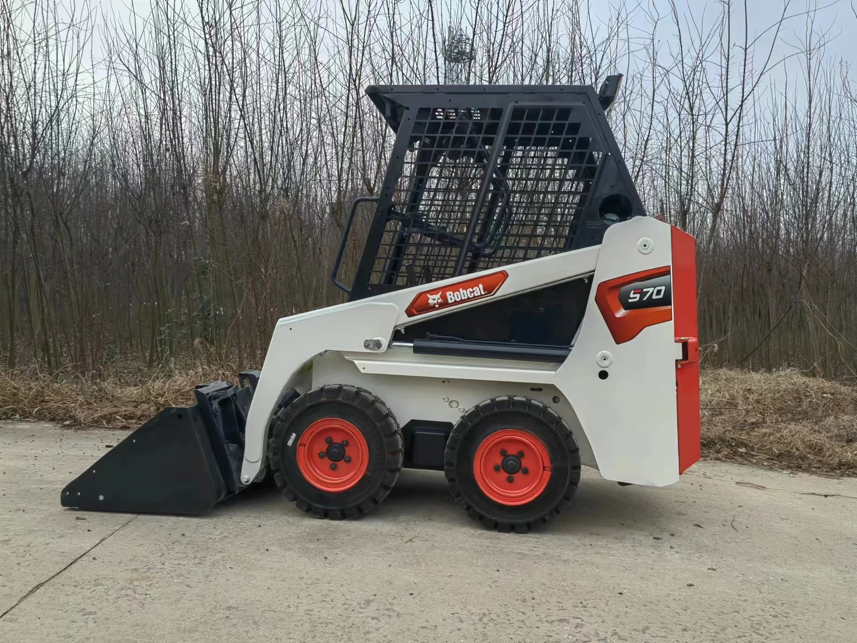 Used Mini Loader 1 Ton Bobcat S70 Compact Skid Steer Wheel Loader Automatic Bobcat S70 for Sale