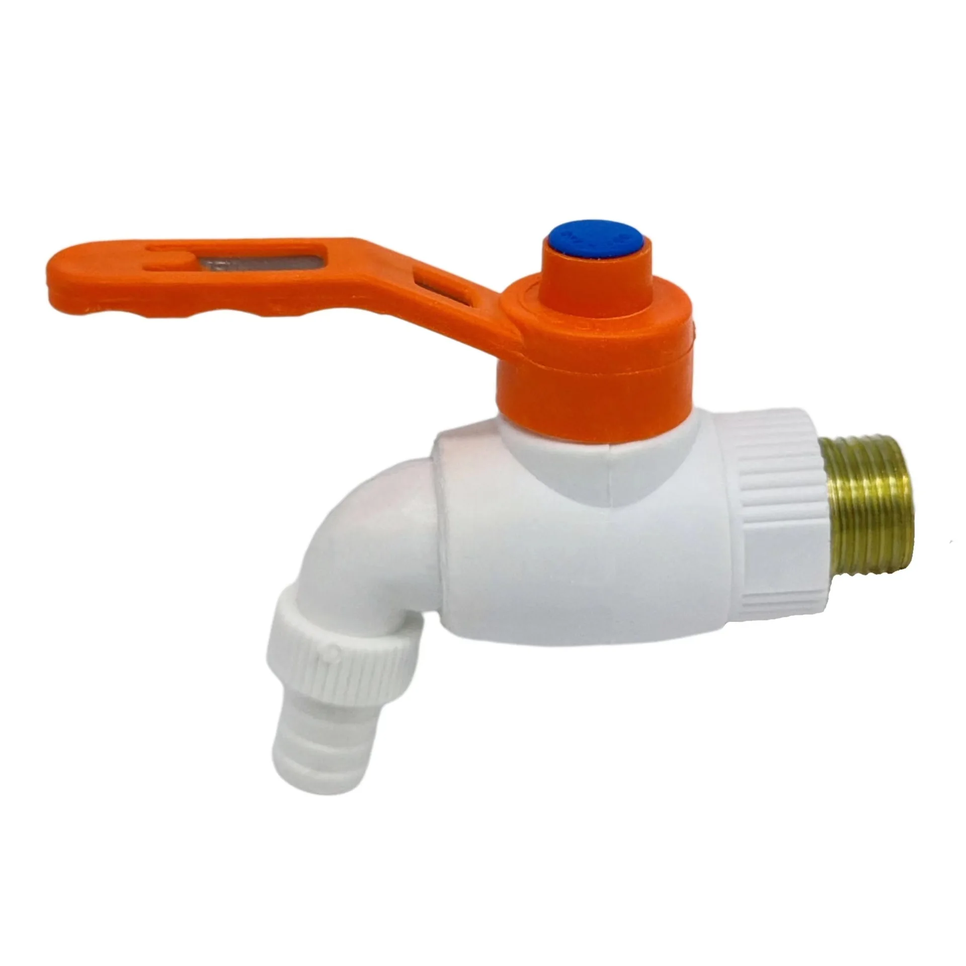 Wholesale High Pressure PPR Pipe Fittings White Brass Male Thread Plastic PPR Water Tap