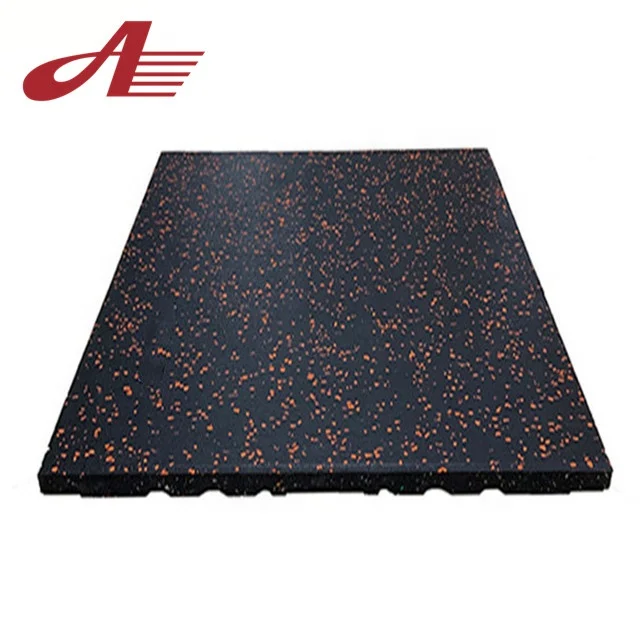 
Factory high quality interlock rubber floor for gym Easy installation rubber floor mat for crossfit shock absorption gym floor 