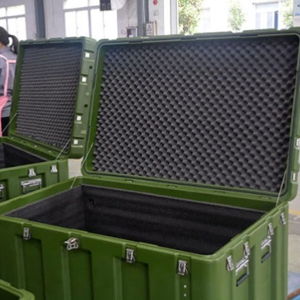 
Factory supply hard foam Waterproof shockproof tough plastic military transport box 