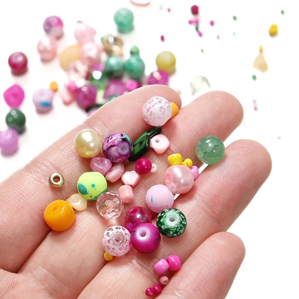 K26 DIY Handmade Charms Crafts Round Crystal Glass Beads 6~8MM Lavender Purple Natural Stone Pony Beads For Jewelry Making