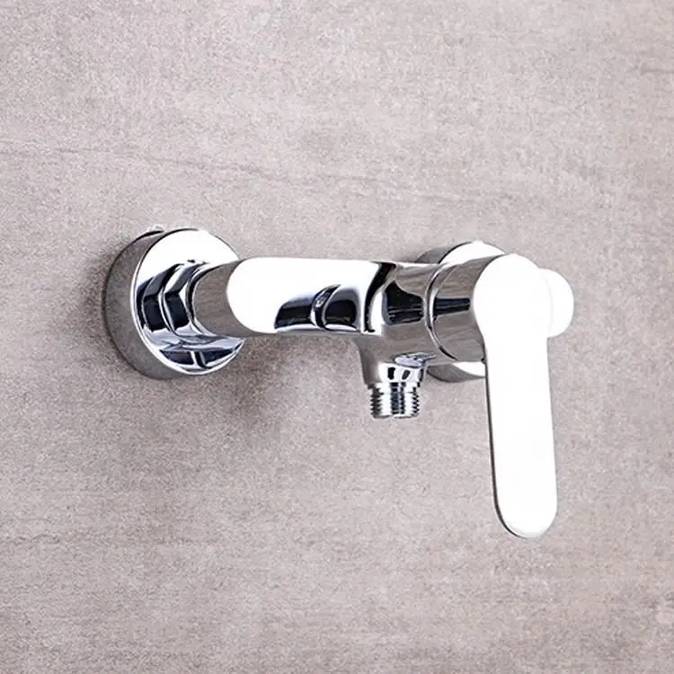 Economical simple style bathroom water taps easy wall installation wash brass shower mixer