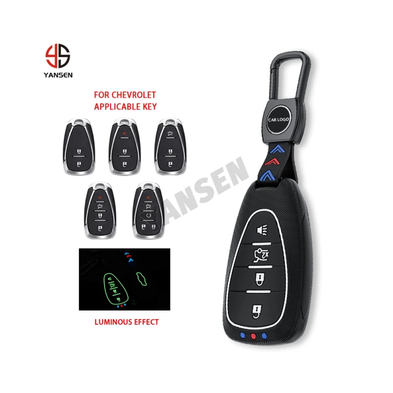 Car Remote Key Case Full Cover Shell Protection For Chevrolet Cruze Malibu Camaro Equinox Traverse Blazer Keychain Accessories