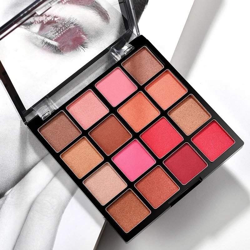 16 Colors Pearl Light Eye Shadow Palette Easy Color Long-Lasting Waterproof Shiny Eye Beauty Makeup Cosmetics