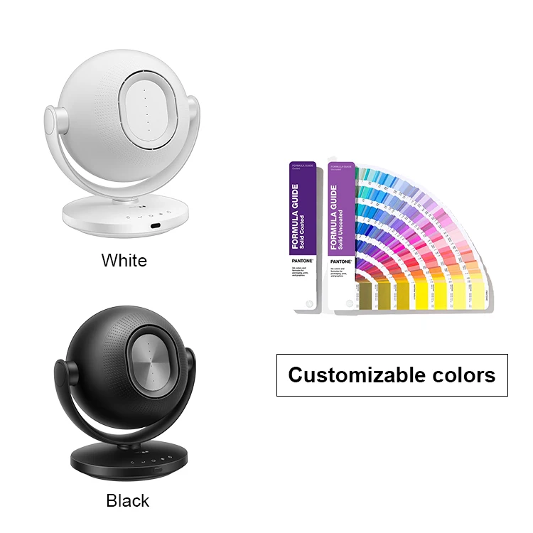 Smart Home Appliance Electric Bladeless Table Fan Timing Digital Display Air Circulating Fan With Remote Control