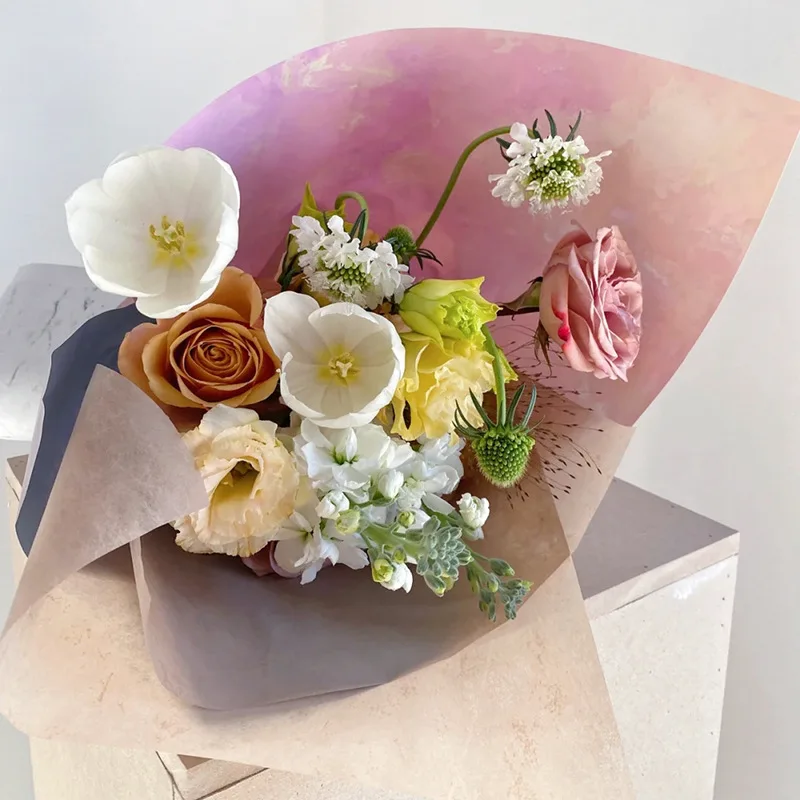 JOYWOOD New Wrapping Tissue Paper Bouquet Wrapping Paper Wrapped Flowers Gift Flower Packaging Materials 60CMx10yards