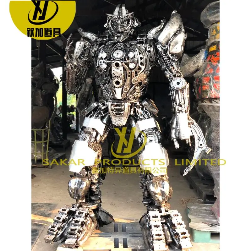 Custom Outdoor Plaza Decor Stainless scrap metal sculpture  Sculpture