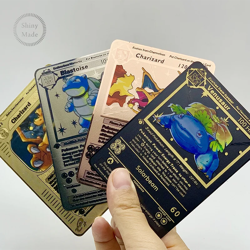  Новейшая английская версия 2020 металлические карты Pokemon! Pokemon MEGA EX карточная игра