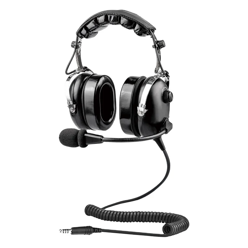 Light weight Carbon fiber Helicopter aviation headset for pilots