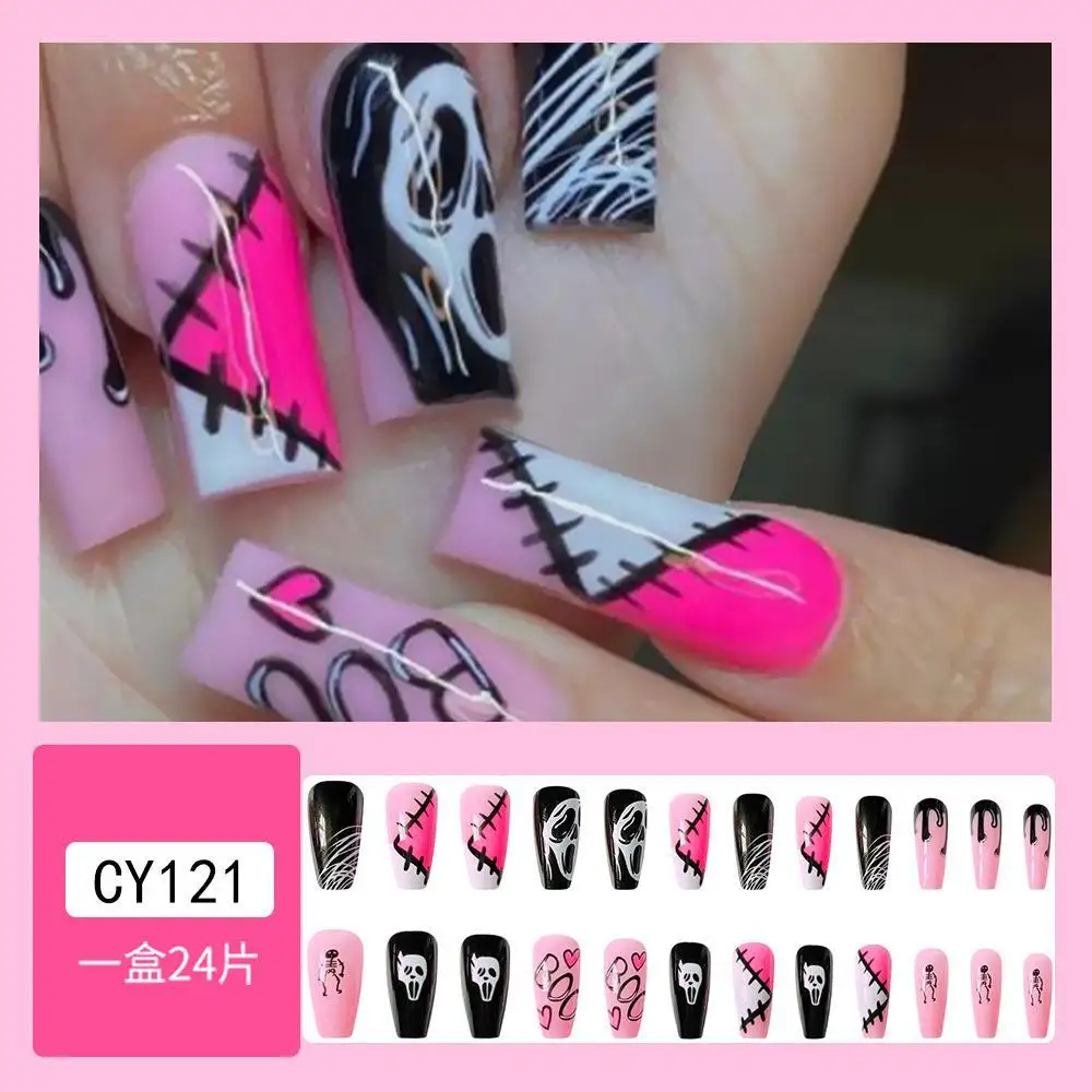 New Design Custom Press On Nails Halloween Press On Nails Artificial Fingernails For Women