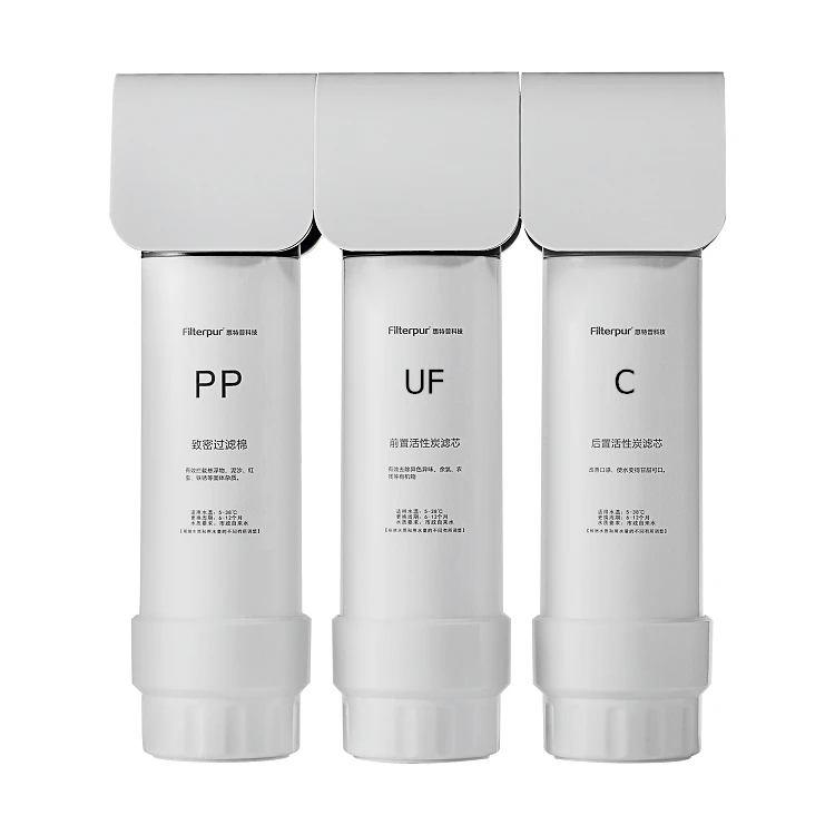 Filterpur Eco-friendly design Wall Mount 3 stages UF home water purifiers