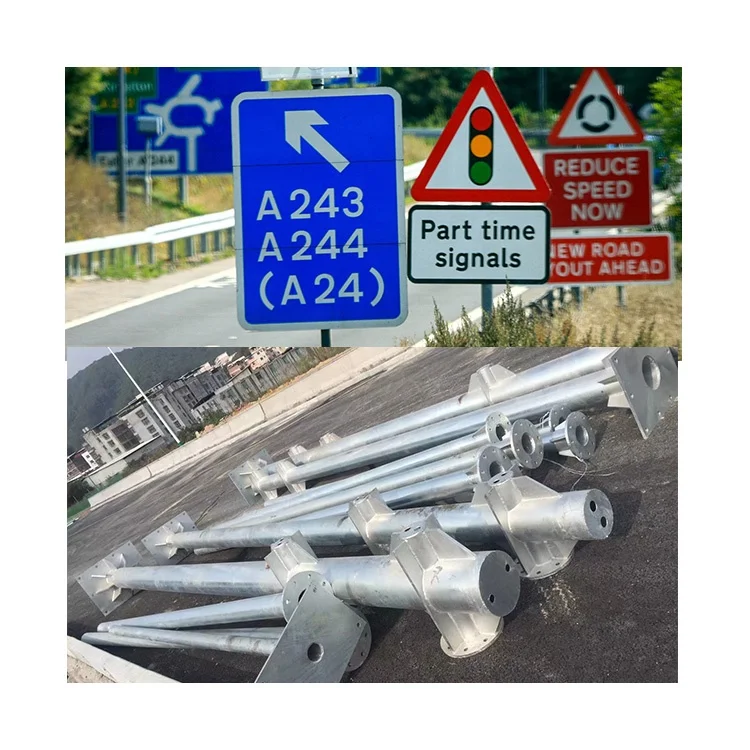 Customized outdoor round plate sign board road,traffic sign board for road,traffic road parking sign warning safety