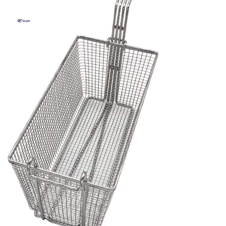 Hot Sale Stainless Steel Basket Gas Deep Fryer Potato Chips Fryer oil greasy for Sale deep fry basket With High Click
