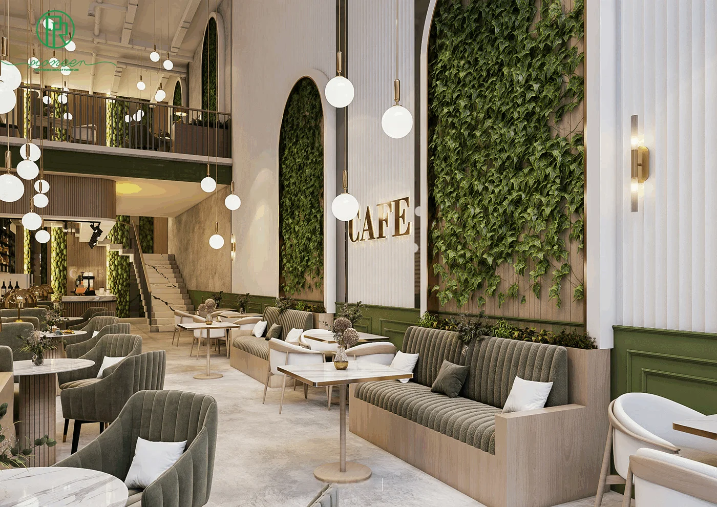 Commercial Coffee Shop Fitting Cafe Lounge Furniture Customized Booth Sofa for Bakery Bistro