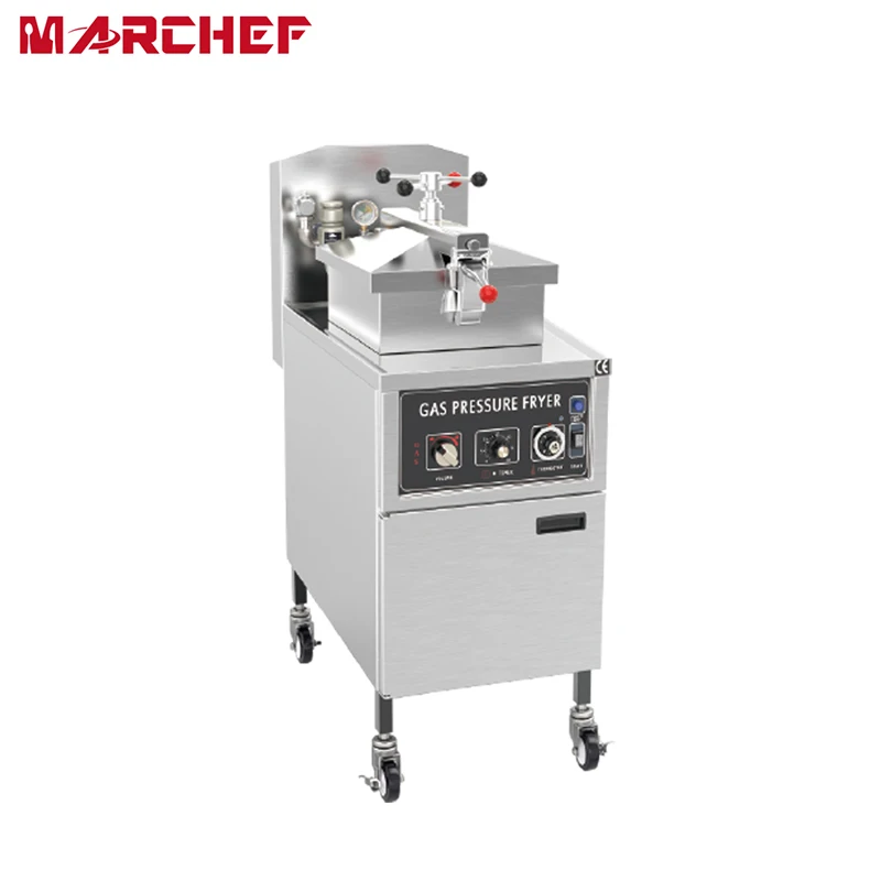 CE free standing kfc restaurant 24l chicken pressure deep fryer gas