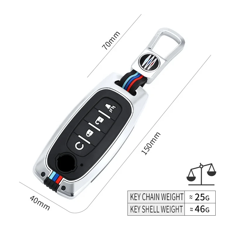 Car Remote Zinc alloy Silicone Key Full Cover Case For Nissan X-Trail T32 T31 Kicks Tiida Pathfinder Note Case Shell Cover