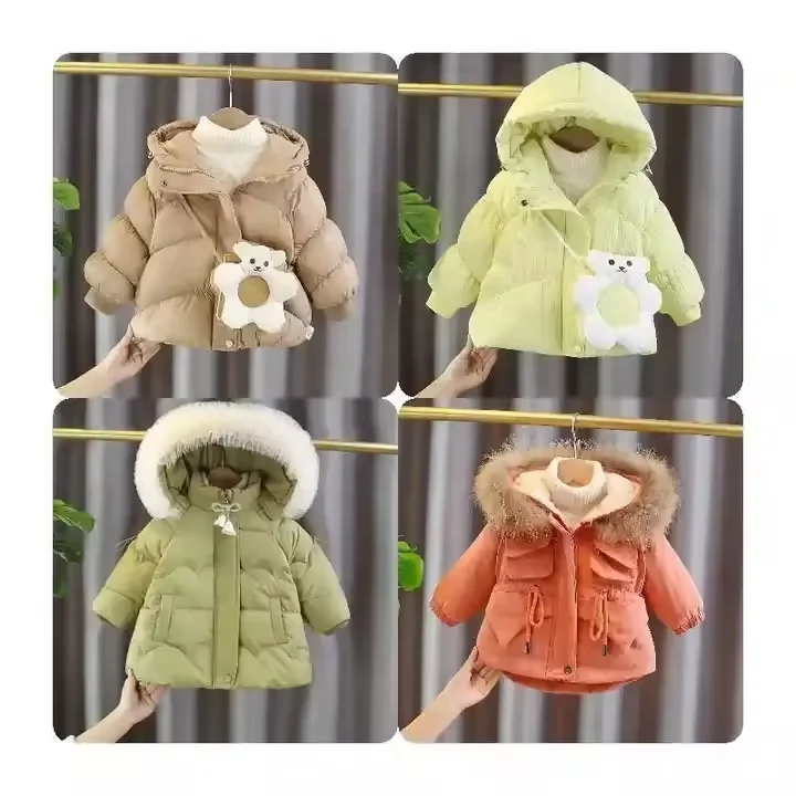 Новая детская зимняя теплая куртка для мальчиков и девочек пуховик детское зимнее пальто