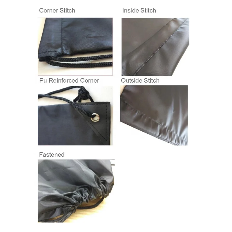 Byleading Outdoor Sports Waterproof Gym Polyester Drawstring Shoe Bag