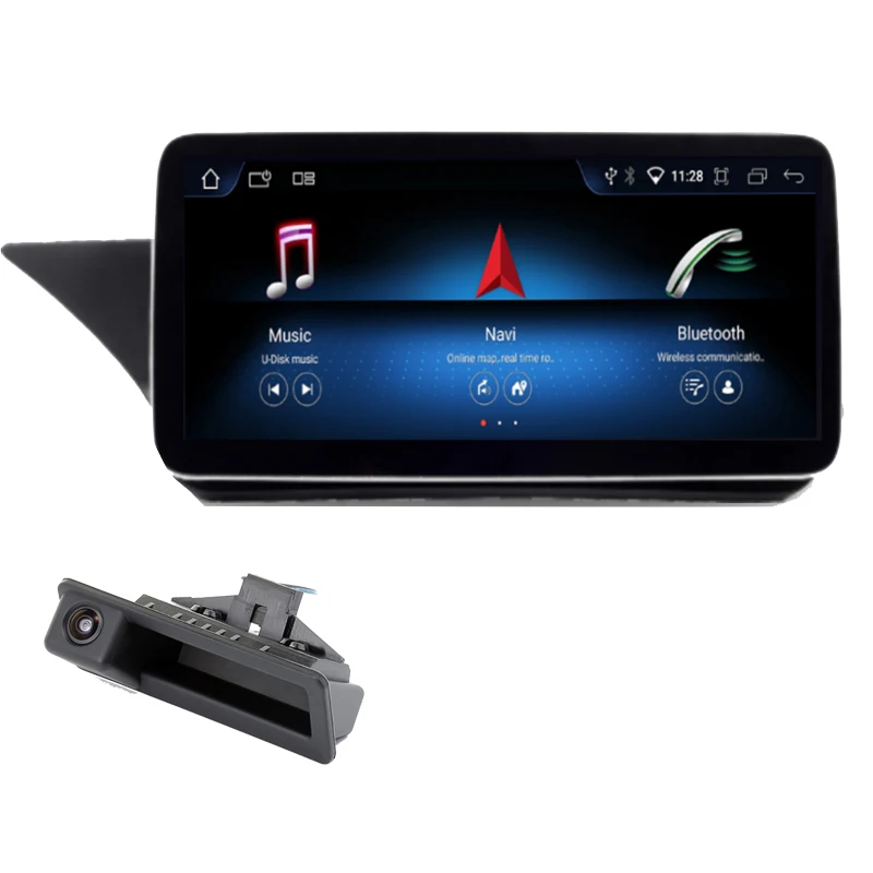 Беспроводной автомобильный GPS-экран Carplay Android 12 для Mercedes E Class W212 2009-2016 Wi-Fi 4G SIM BT Автомобильный мультимедийный проигрыватель