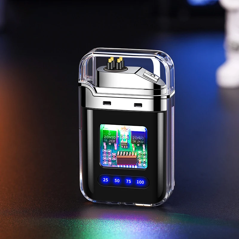 Перезаряжаемая беспламенная зажигалка с USB-дисплеем