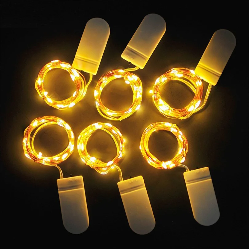 Warm White Battery Operated LED Fairy Lights Light up Gift Garland Ornament Vase Photo