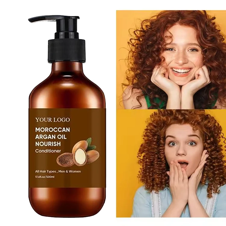 OEM Wholesale Private Label Sulfate Free Vegan Natural Morocco Argan Oil Hair Care Shampoo and Conditioner Set
