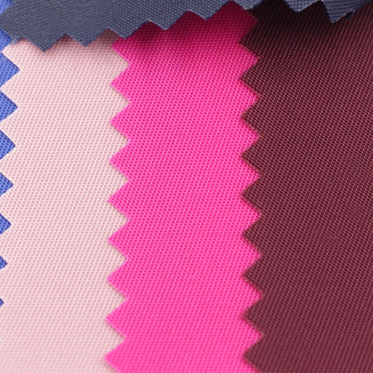 Waterproof thickened encryption 290t nylon twill pu 200D 210D double sided twill nylon taffeta fabric for clothing lining