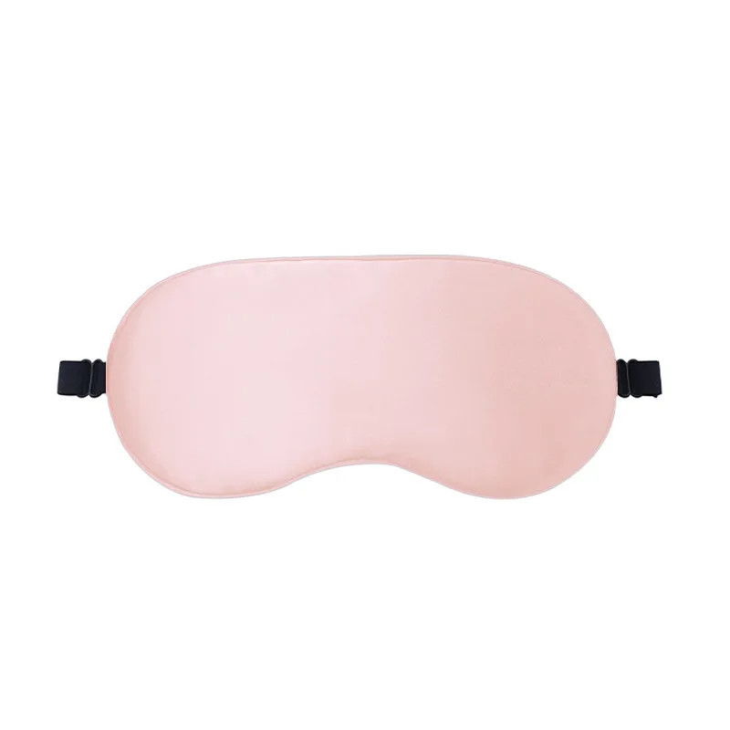 Высококачественная сатиновая маска для сна eyemask с регулируемой эластичной резинкой из шелка тутового шелкопряда вышивкой по
