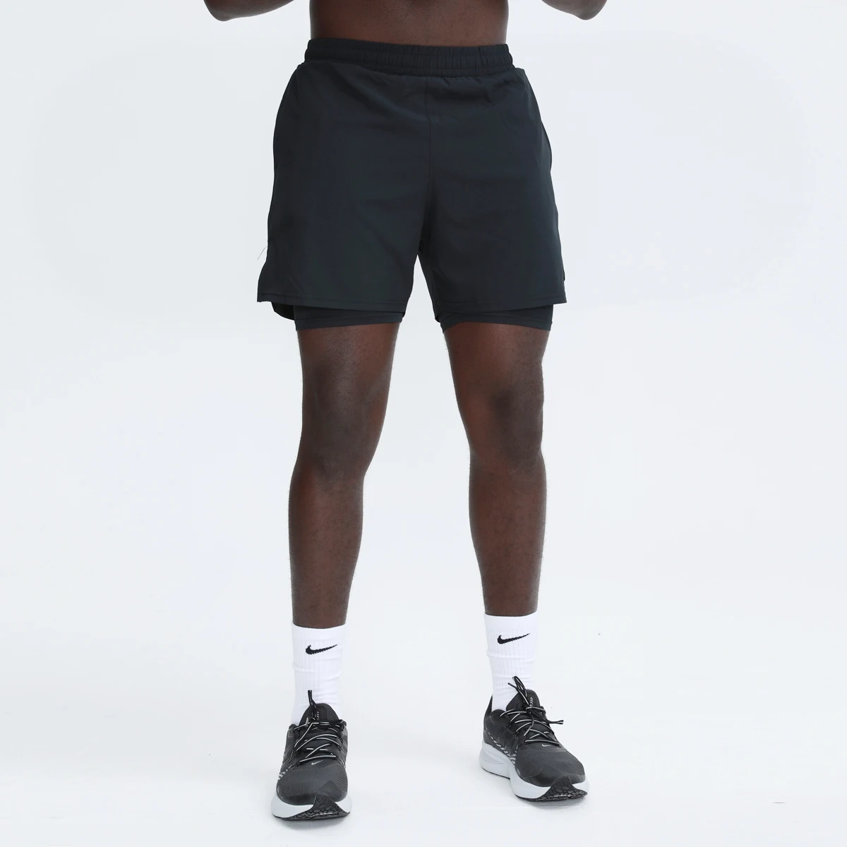 2 в 1 с подкладкой пустой изготовленный на заказ логотип сетчатая спортивная одежда Спортивные шорты Джоггеры мужские беговые шорты для спортивного зала