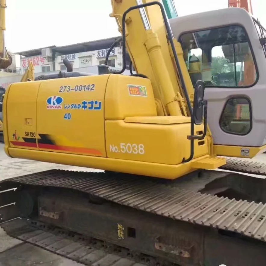 used second hand  SUMITOMO SH120 0.4M3 12 ton medium crawler excavator  in stock for sale