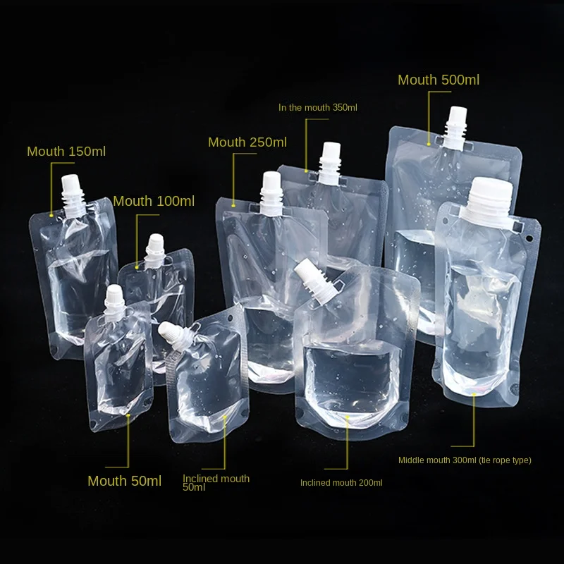 Food grade BPA free outdoor foldable portable water bag technology, beer nozzle bag, hydrogen rich water bag, large caliber