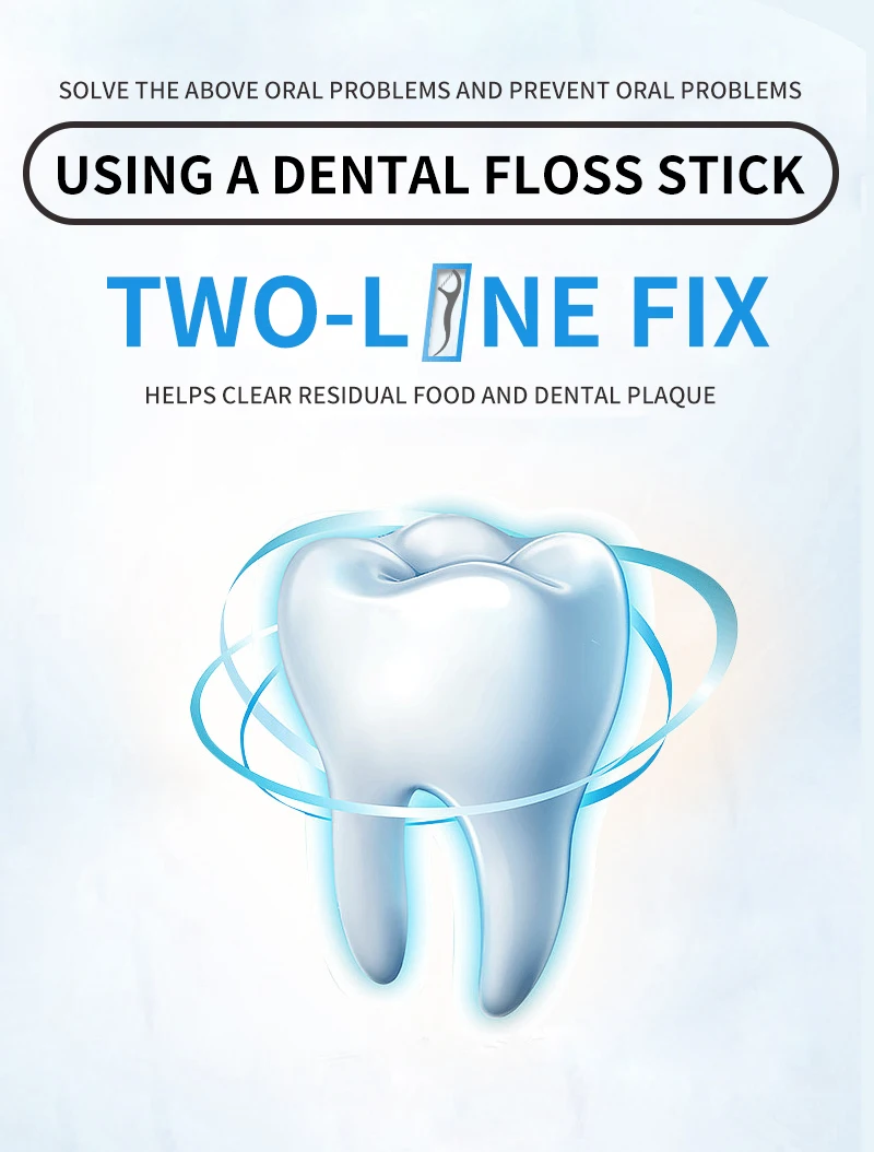 High Quality 100 Count Dental Floss Picks Bulk Pack Toothpick Floss Biodegradable Tooth Custom Flosser Dental Floss Pick