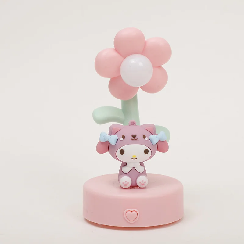 Lovely Sunflower Luminous Toys For Children Cartoon sanrio Night Light kuromi miniso sanrio purple lamp