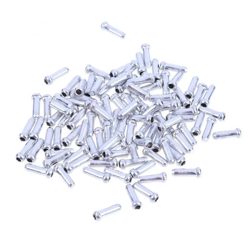 50/100pcs Bicycle Cable End Caps Bike Wire End Caps Brake  Shifter Cable Tips Crimps Mountain Mtb Bike Accessories