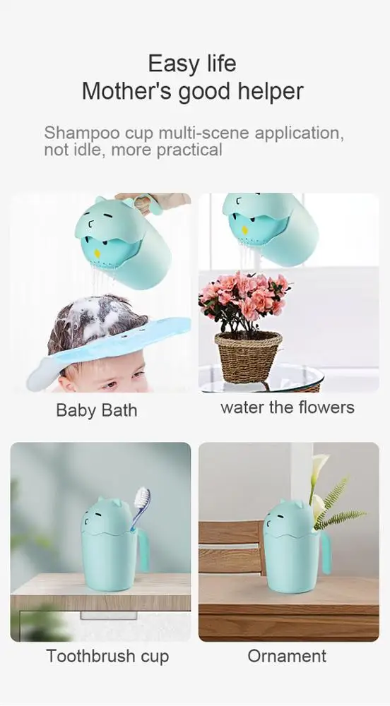 Baby shampoo rinse cup Shower shower shampoo cup