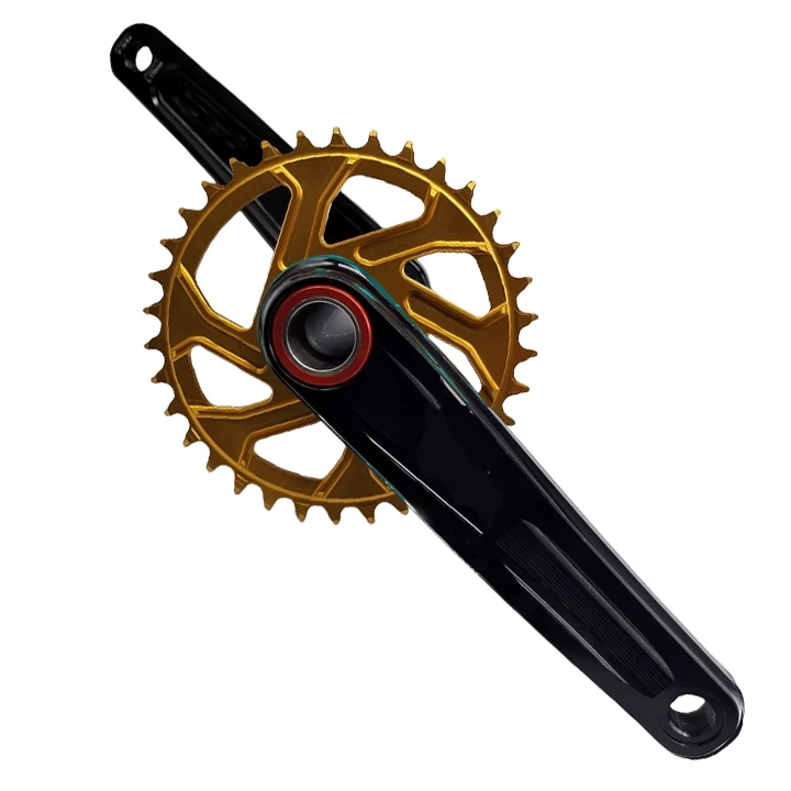 32T-40T 96BCD 104BCD 110BCD Road Bike Crankset 160mm 170mm Aluminum Alloy Straight Crank for Bicycle Parts