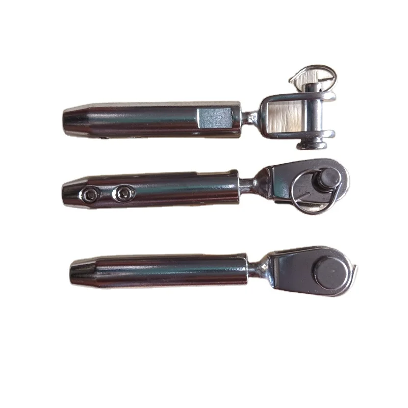 SS316/304 Stainless Steel Swage Stud Terminal Rigging Hardware Wire Rope Fittings Cable Accessories Rigging Screw  Black