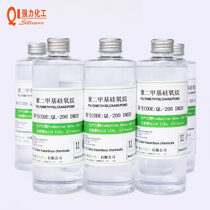 QL20 factory Low viscosity 20 cst Cosmetic silicone oil solvent, instead of organic ring body D5 D6 pdms made in China