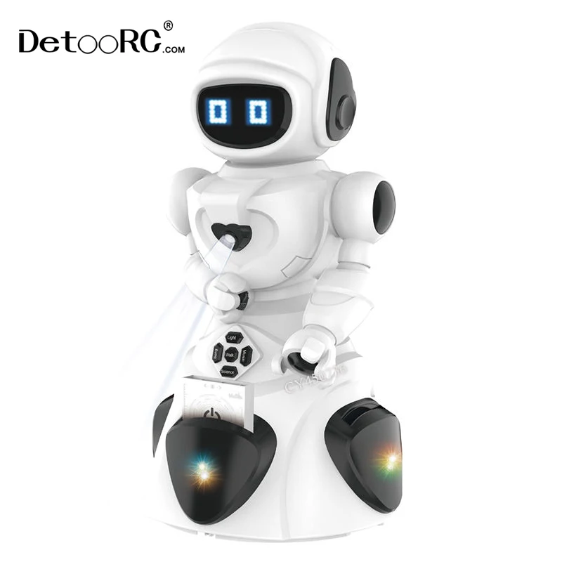 Detoo STEM smart robotic music, light, song, walk mode 4in1 for kids education robot toy 2022 new STEAM