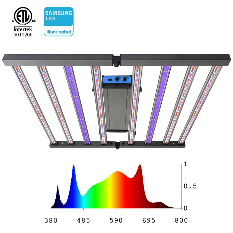 foldable growth 1000 watt hps lamp lm 301b LM301B LM301H EVO uv ir 4ft led grow light strip bar greenhouse