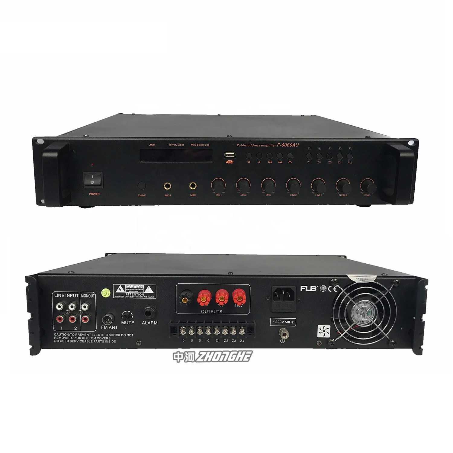 F-6650AU fm network pa system 4 channel power amplifier 650W best power amplifiers