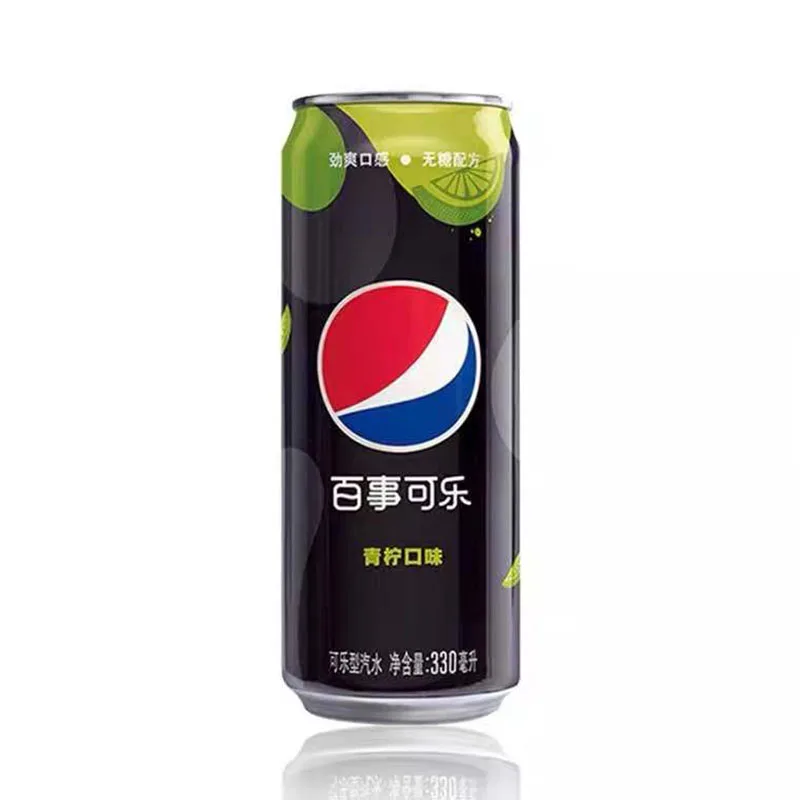 wholesaler cans zero sugar lime flavor drinks Carbonated drinks 330ml