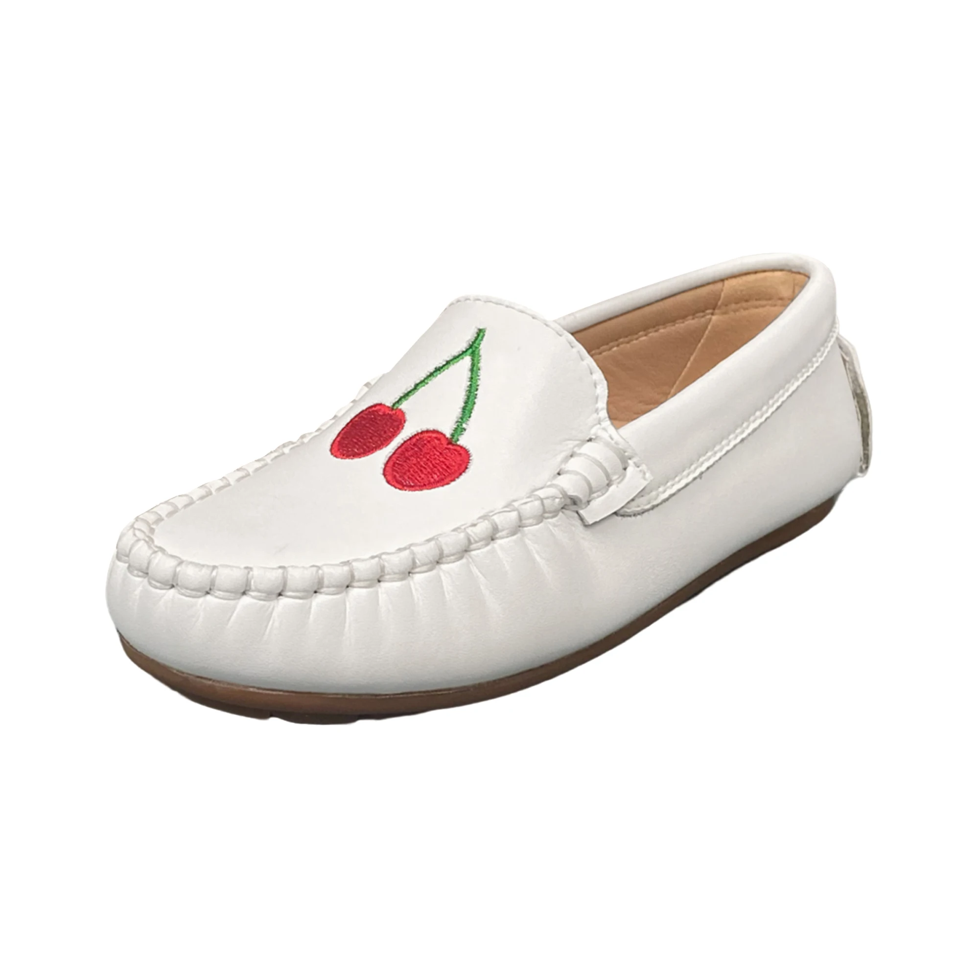 Baby Boy Leather Shoes Kids Casual Flats Children Flat Shoes 7 to 8 years White Summer Gril Moccasin Shoes