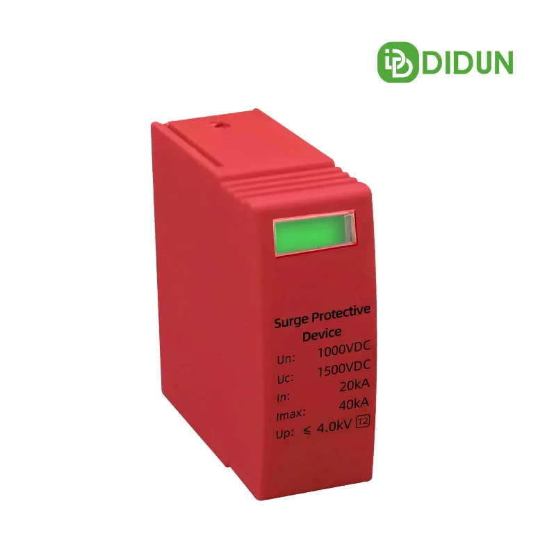 Wenzhou DDSP2-PV 2P 3P 40kA Lightning Surge Protective Device Arrestor DC SPD 1000V 1200V Best Home Surge Protector