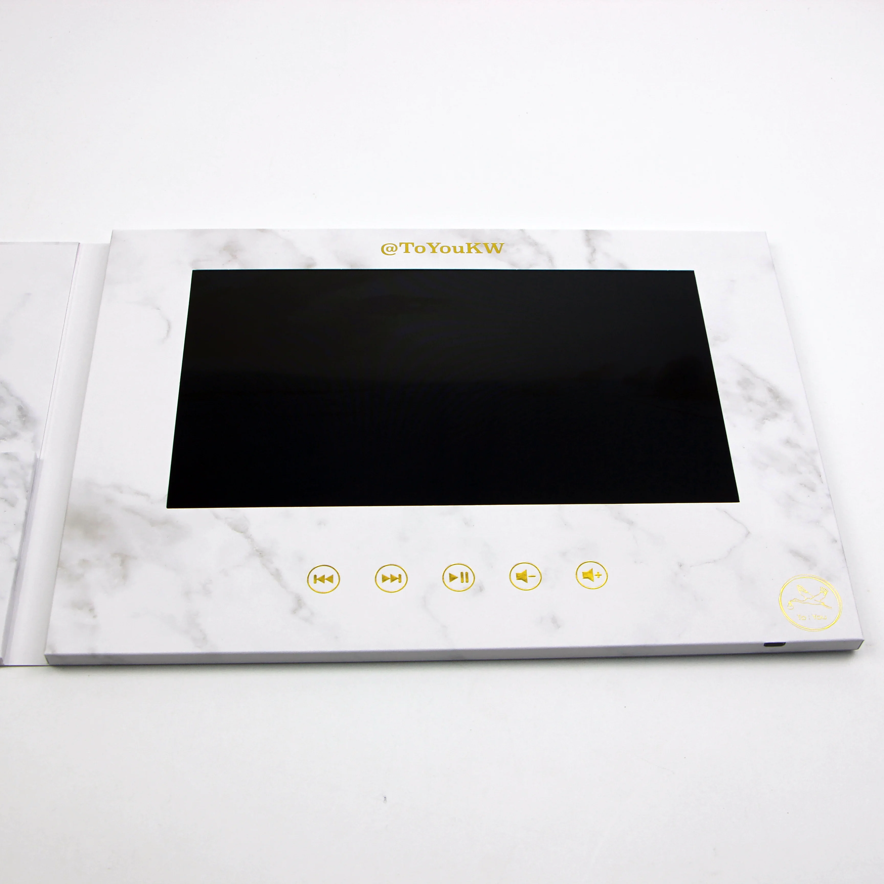 Reliable and Good Pocket bronzing business lcd mailer marketing music book video greeting gift box advertising card brochure