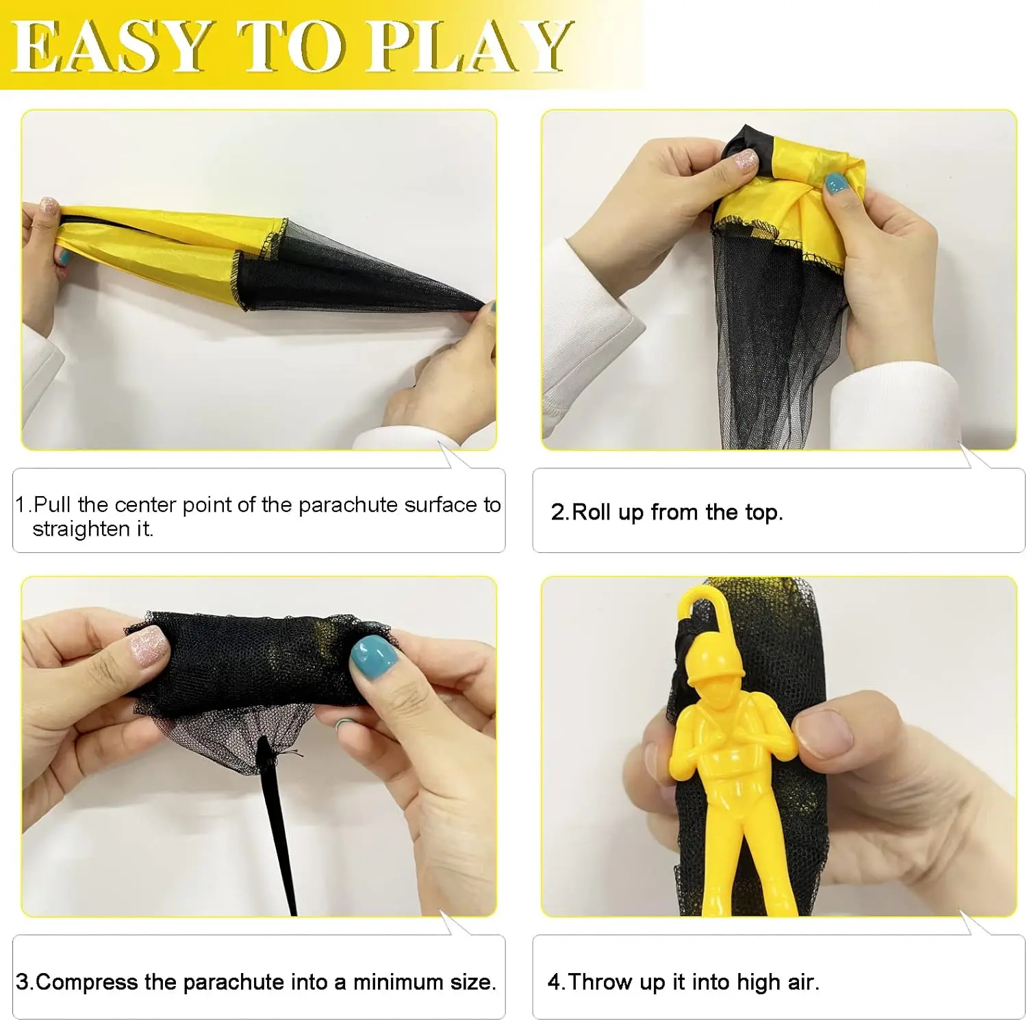 high quality Parachute Toys Free Throwing Toy Parachute Outdoor Toss It Up Flying outdoor Toys