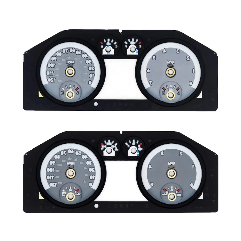 Custom Car Dashboard speedometer Screen Printing Automotive speedometer Faceplate Supplier