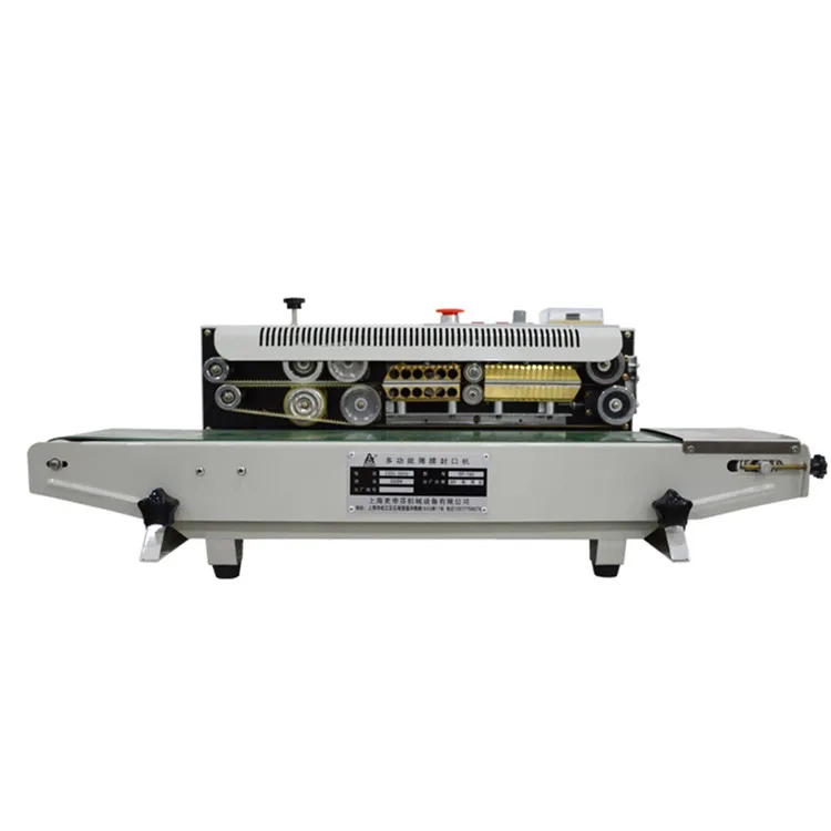 
Automatic continuous food aluminum foil paper pouch PVC Membrane Bag Film packaging heat seal sealer plastic bag sealing machine 